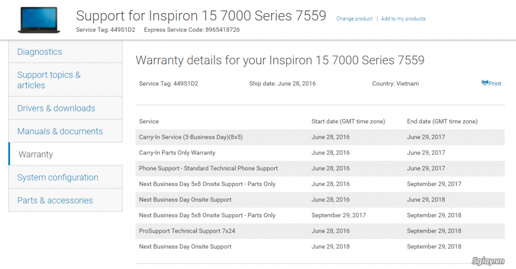 Bán Dell Inspiron 7559 - 3