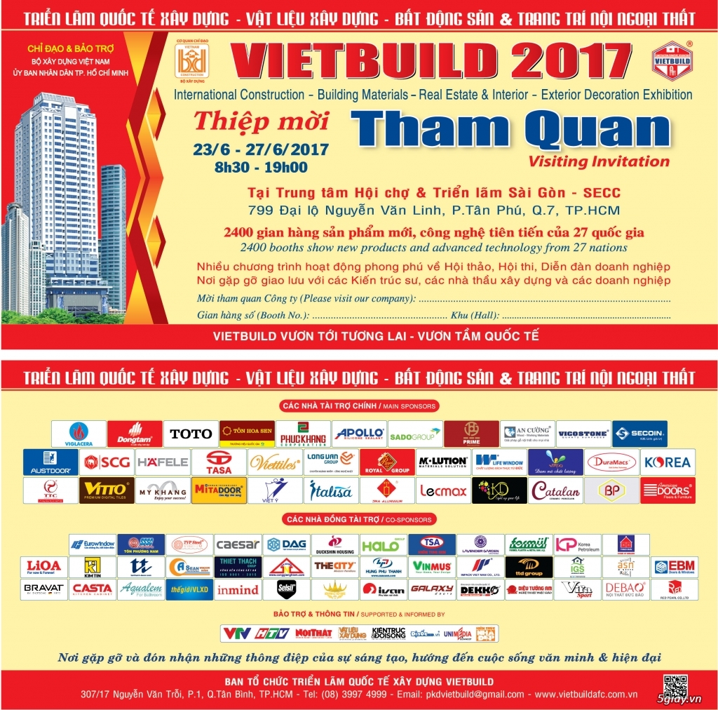 Triển Lãm Quốc Tế VietBuild Hồ Chí Minh Lần Thứ I 2017 - 1