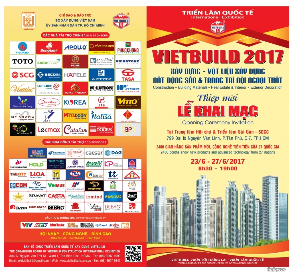 Triển Lãm Quốc Tế VietBuild Hồ Chí Minh Lần Thứ I 2017 - 2
