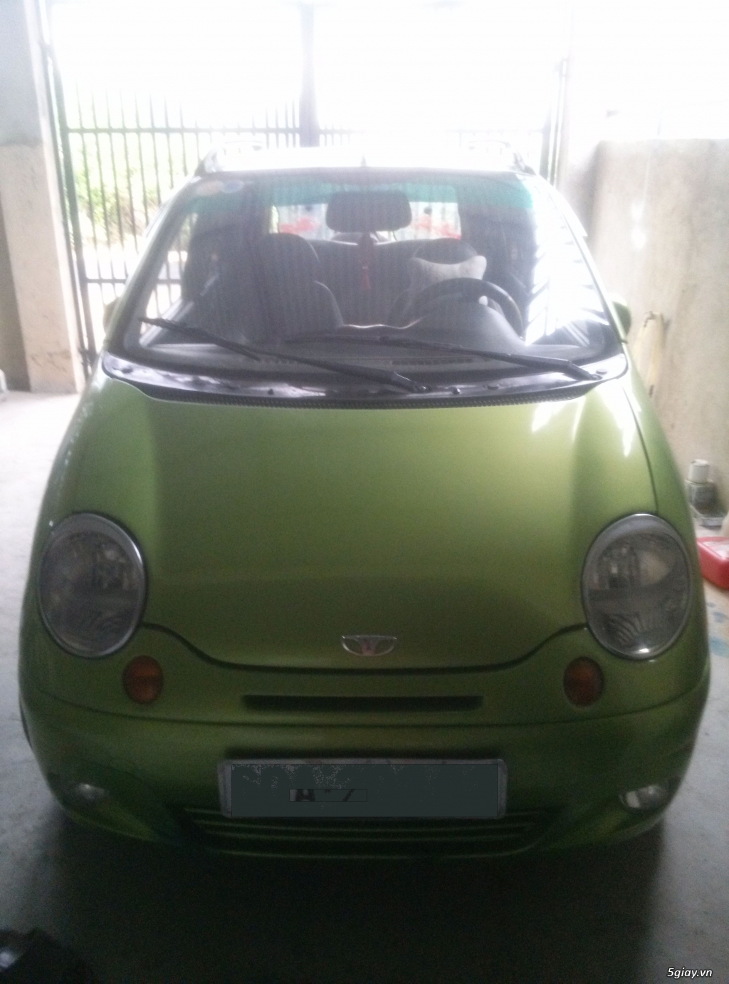 Cần bán Matiz 2003 màu xanh (xe gia đình)_Giá 98 triệu