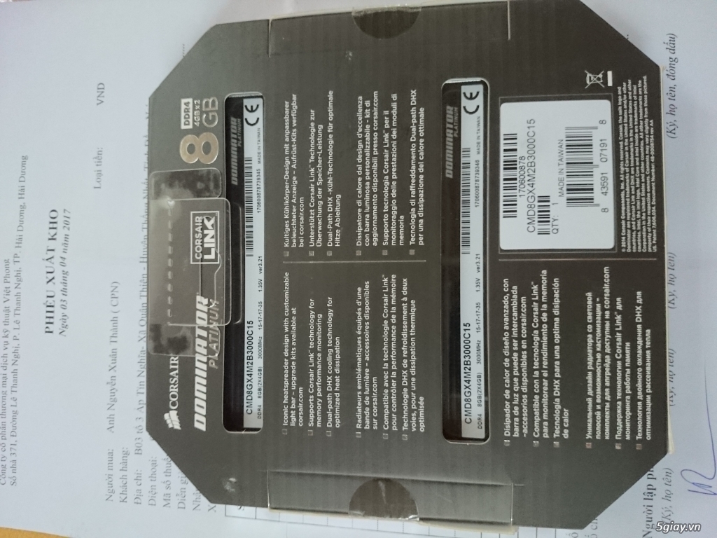 Combo mini itx, Case INWIN, Main msi z270i, tản nhiệt Thermaltake