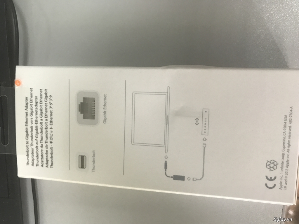 Bán Thunderbold và USB to Ethernet của Apple new 100% nguyên seal
