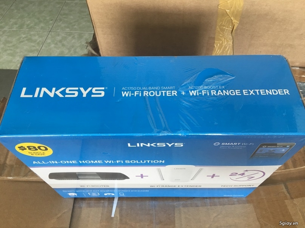 WIFI ROUTER NGUYÊN BỘ GỒM LINKSYS EA6700 và EXTENDER RE6400 - 1