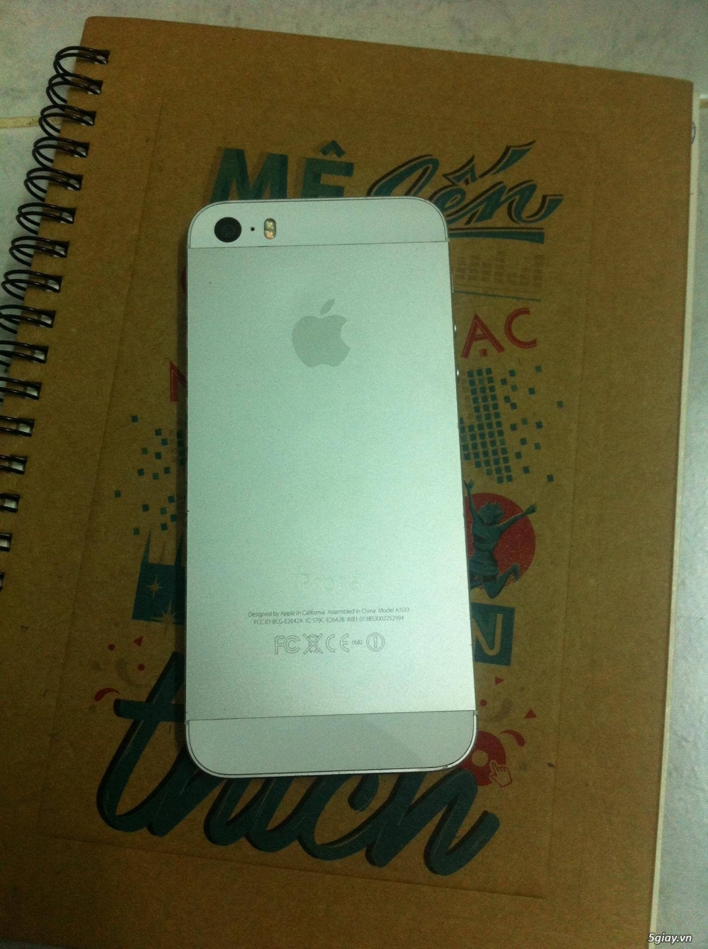 Iphone 5s trắng QT 16gh nguyên zin ko lỗi - 2