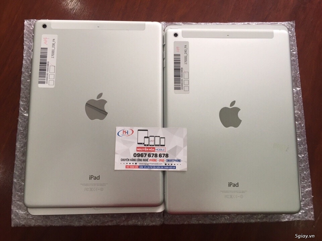 iPad Air 1 16Gb Silver 4G +WiFi - Bao Zin Chưa Bung 99,9% - Phụ Kiện Zin - Hậu Mãi Chu Đáo - Gía Tốt - 18