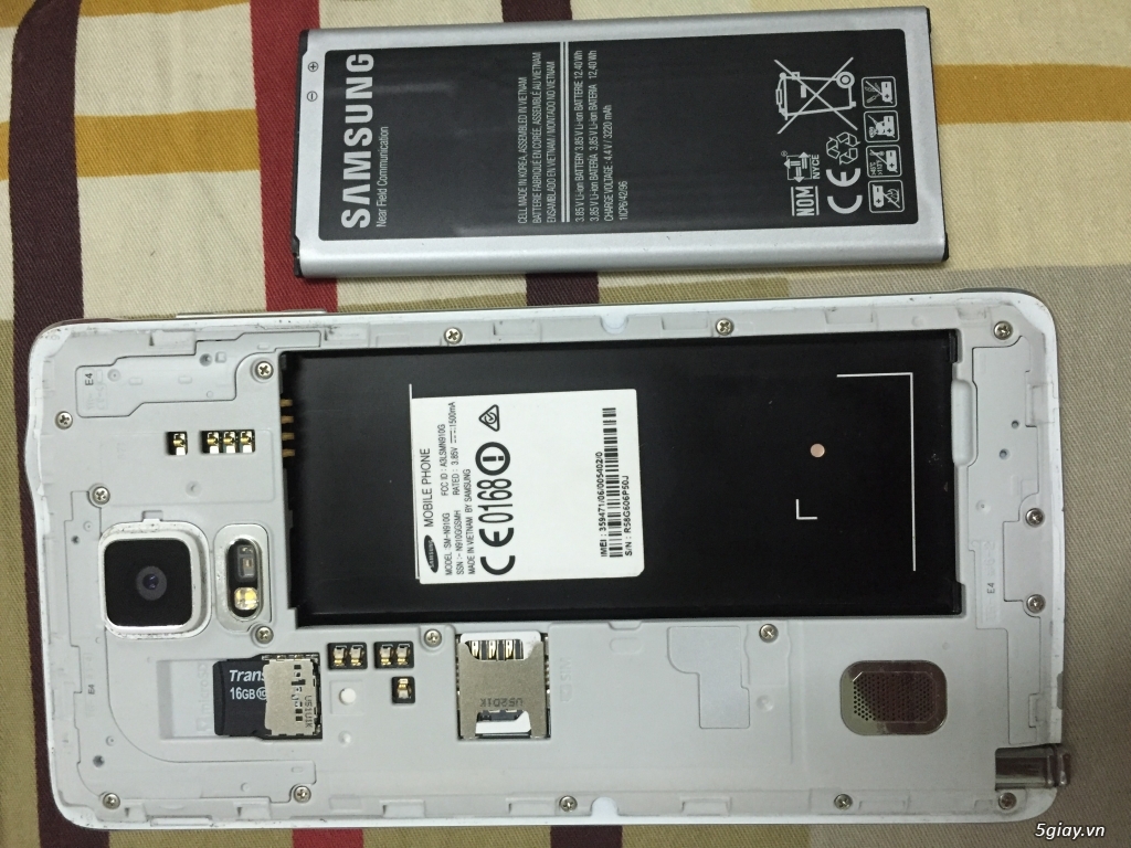 HCM - Bán xác Galaxy Note 4 trắng 900k - 2