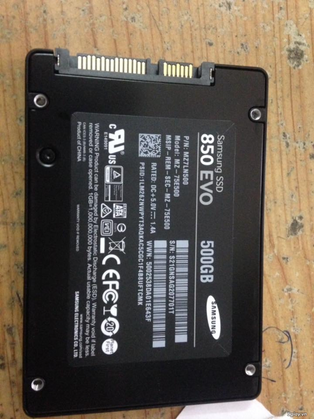Bán cặp ram DDR4 8G Kingston ECC và 1 SSD Samsung 500G Evo 850 SataIII - 2