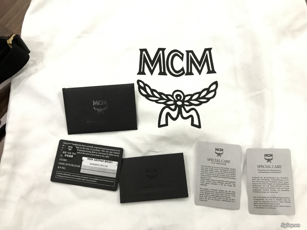Balo MCM Odeon size Mini màu Black mới nguyên seal Authentic 100%,MK - 4