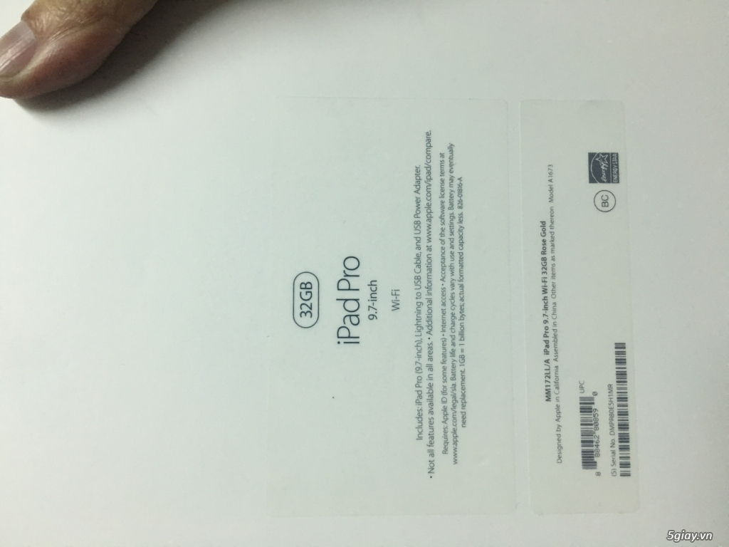 iPad Pro 9.7 Rose Gold 32GB Wifi - Còn bảo hành - 99.99%
