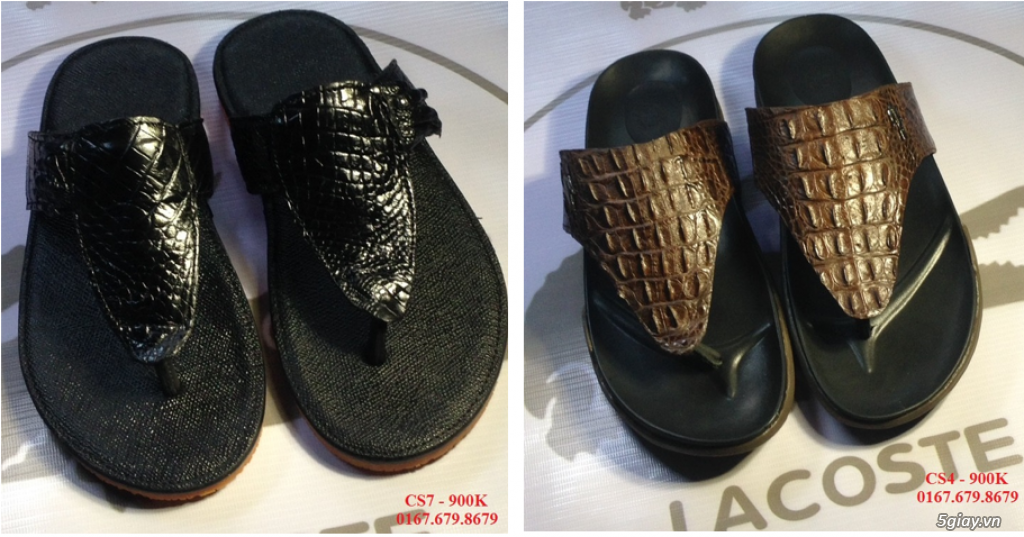 [Dép] Dép cá sấu 100%, lót da bò : chất lượng, giá rẻ. - 4