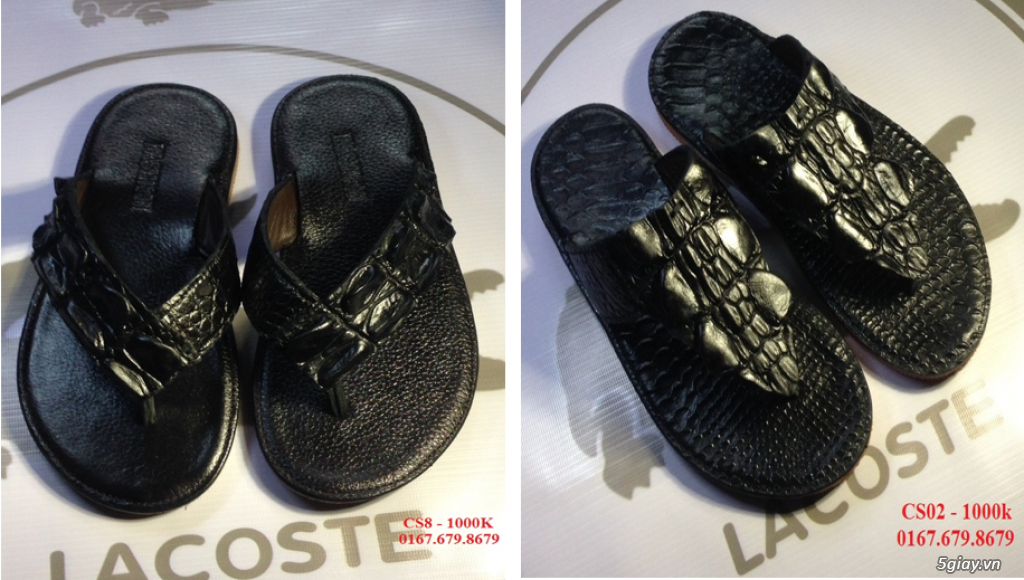 [Dép] Dép cá sấu 100%, lót da bò : chất lượng, giá rẻ. - 5