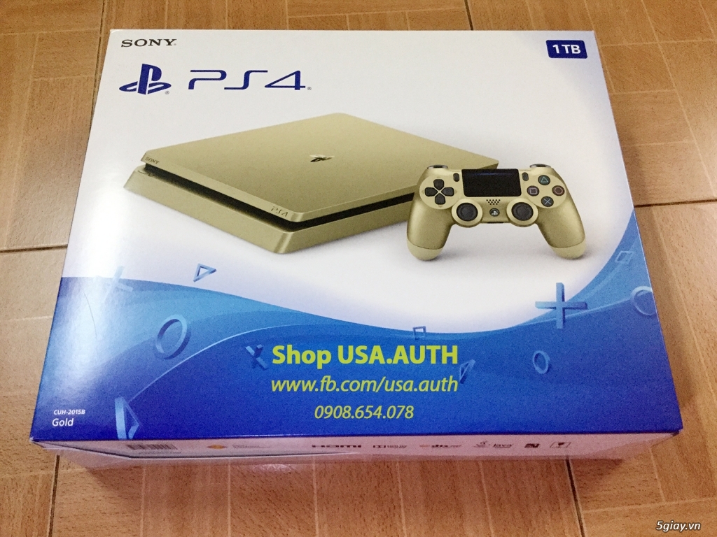 [Xách tay US - mới 100%] PlayStation 4 Slim 1TB Gold (Mã: CUH-2015B) - 14