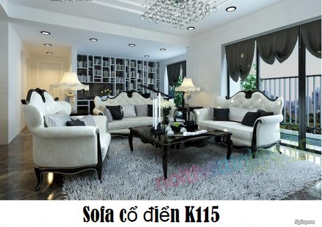 Sofa gỗ cổ điển, sofa co dien tphcm - 3