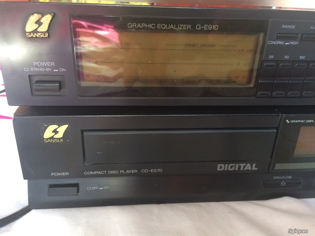 Cần bán equalizer Sansui và đầu CD Sansui - 1