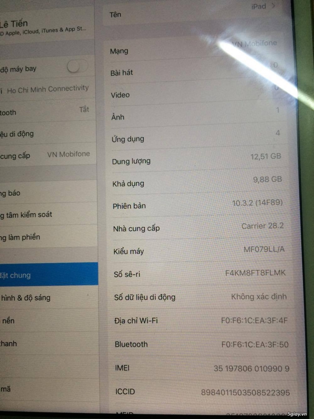 Ipad Mini 2 Wifi 3G 16gh White Đang Sài Bao Test - 2