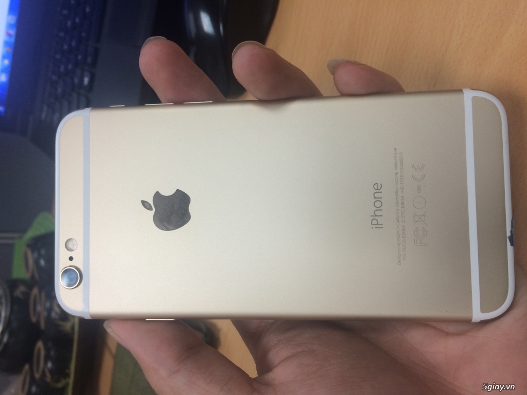Iphone 6 lock 16GB gold đẹp 99,9% - 3