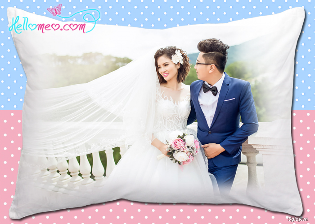 Sản xuất gối in hình quà tặng đám cưới theo yêu cầu tại hcm