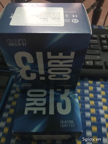 Chip intel i3 6100 3.7 ghz  full hộp + full bảo hành viết sơn =giá mềm - 2