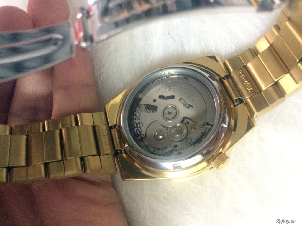 BÁN ĐỒNG HỒ SEIKO 5 MẠ VÀNG  NEW 99% - 2