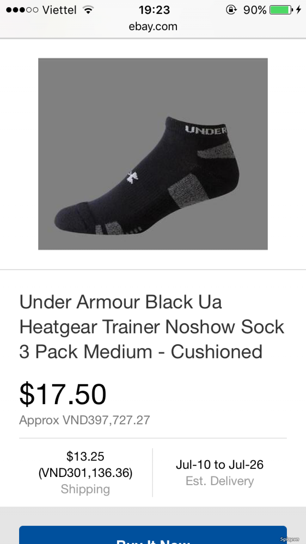 VỚ UNDER ARMOUR CHÍNH HÃNG - 1