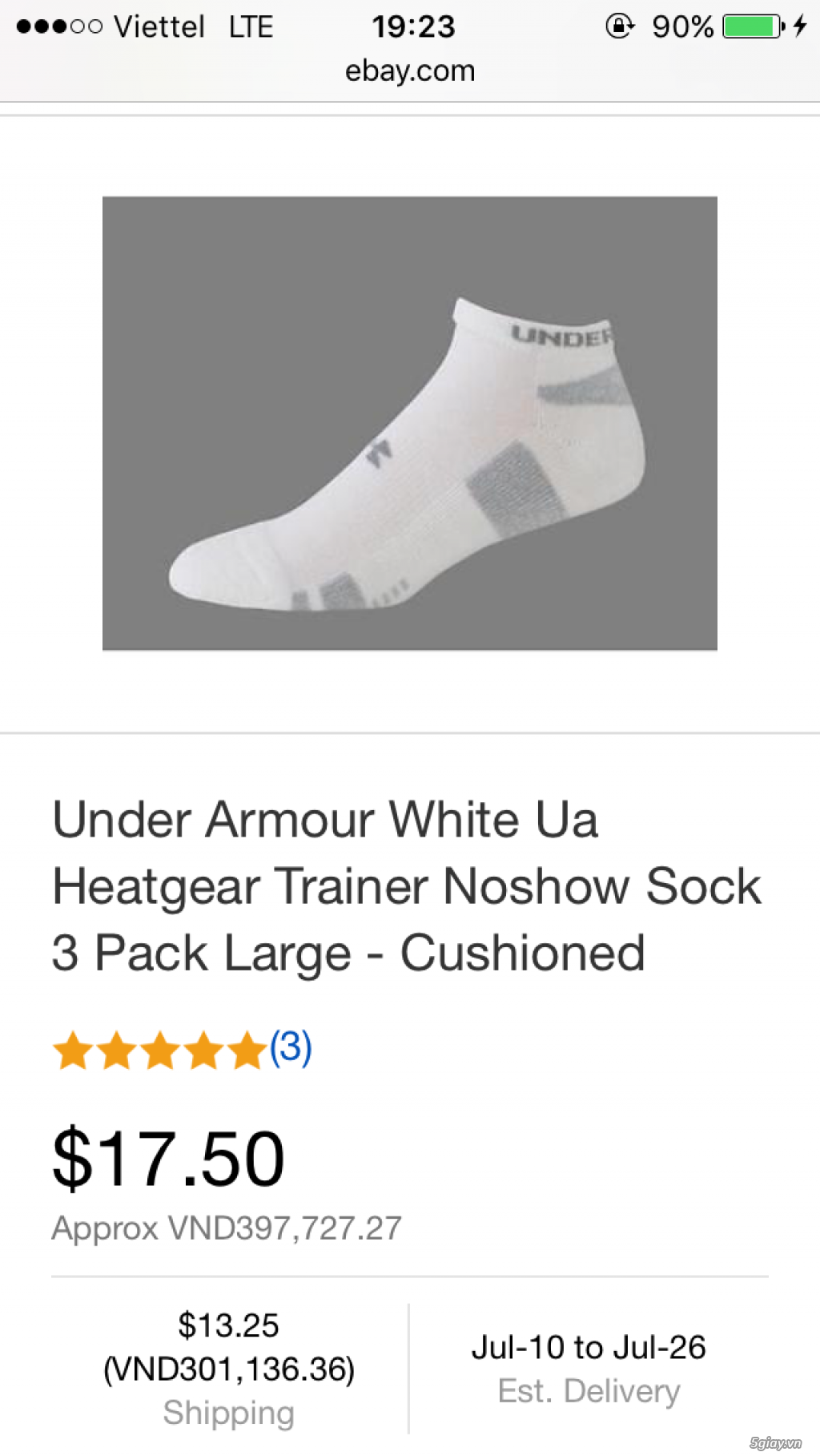 VỚ UNDER ARMOUR CHÍNH HÃNG