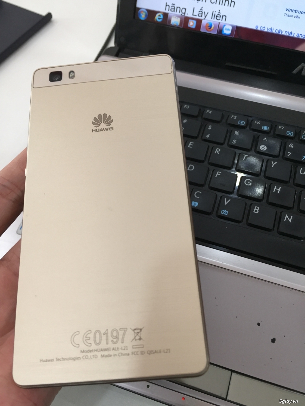 Huawei p8 lite gold đẹp 99 fullbox - 2