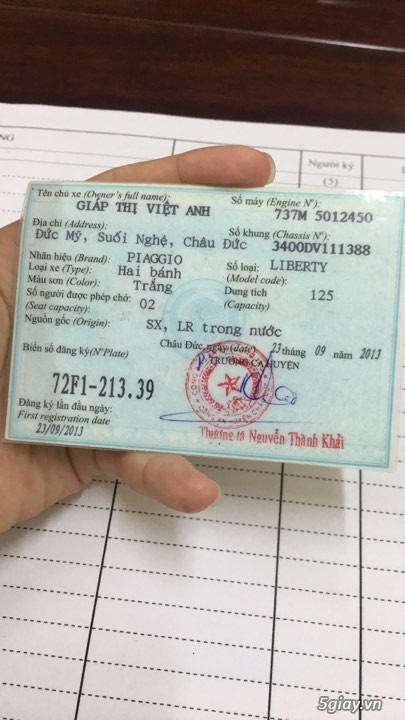 Xe tay ga Piaggio Liberty trắng đời 2014 - 4