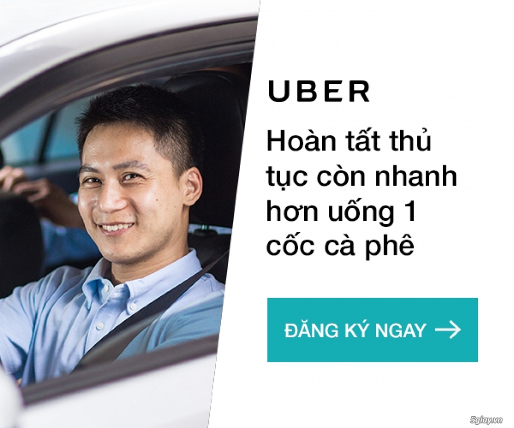 Tuyển tài xế lái xe Uber