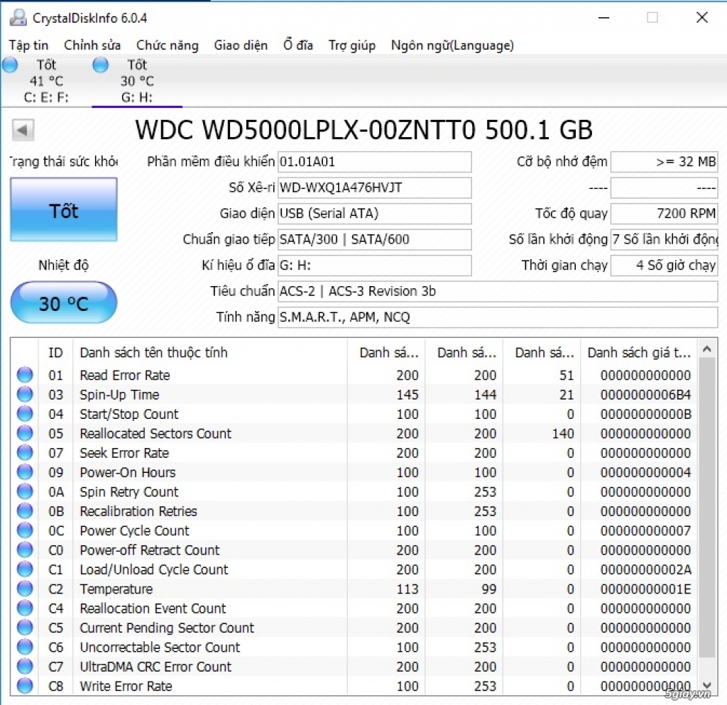 Bán nhanh HDD 2.5 - HDD 3.5 like new dung lượng từ 250GB - 2TB giá rẻ - 11