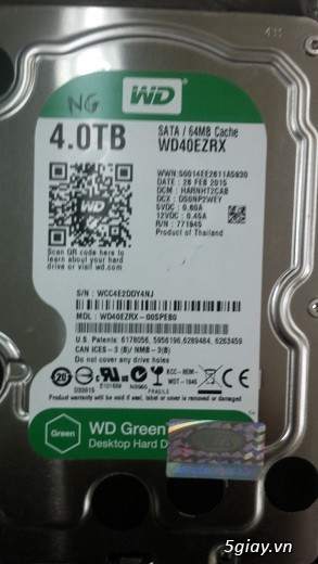 Bán HDD WD Green 4TB