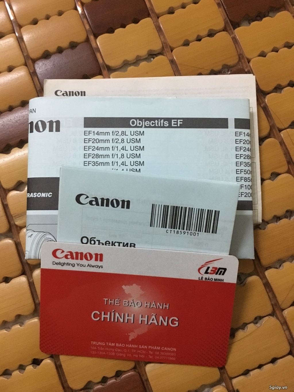 Lens Canon 50mm f/1.4 chính hãng còn bảo hành 1 năm - 3