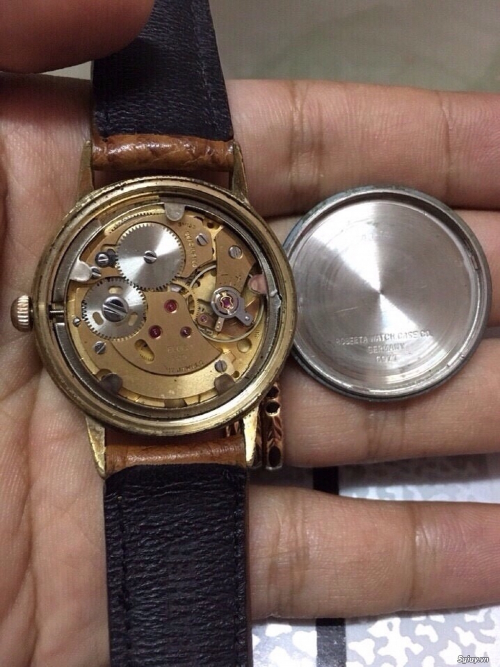 Đồng hồ cổ tự động, lên dây bọc vàng của Thuỵ Sĩ và Nhật - 6