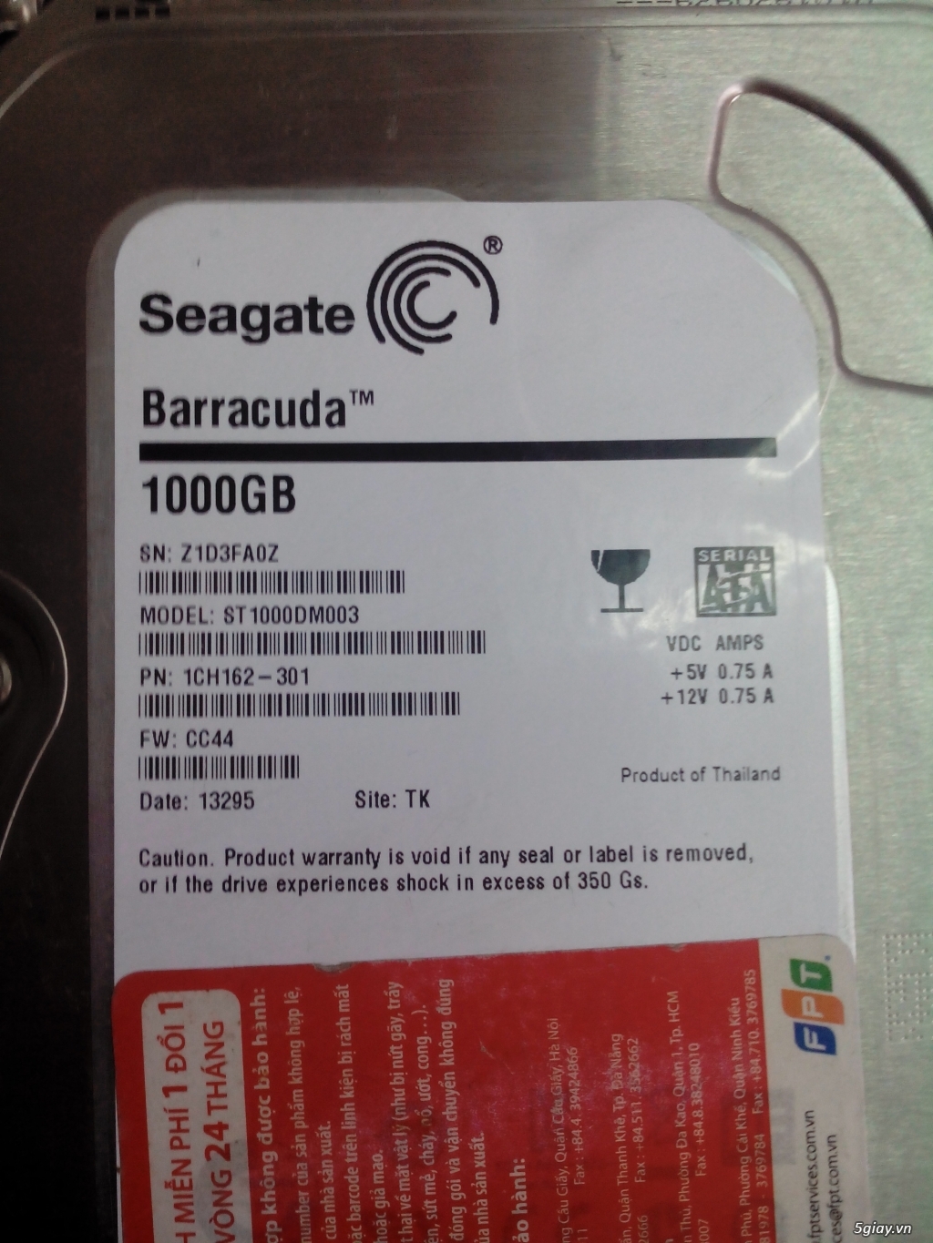 Ổ cứng máy bàn,camera SEAGATE 1TB không bad 100%sk