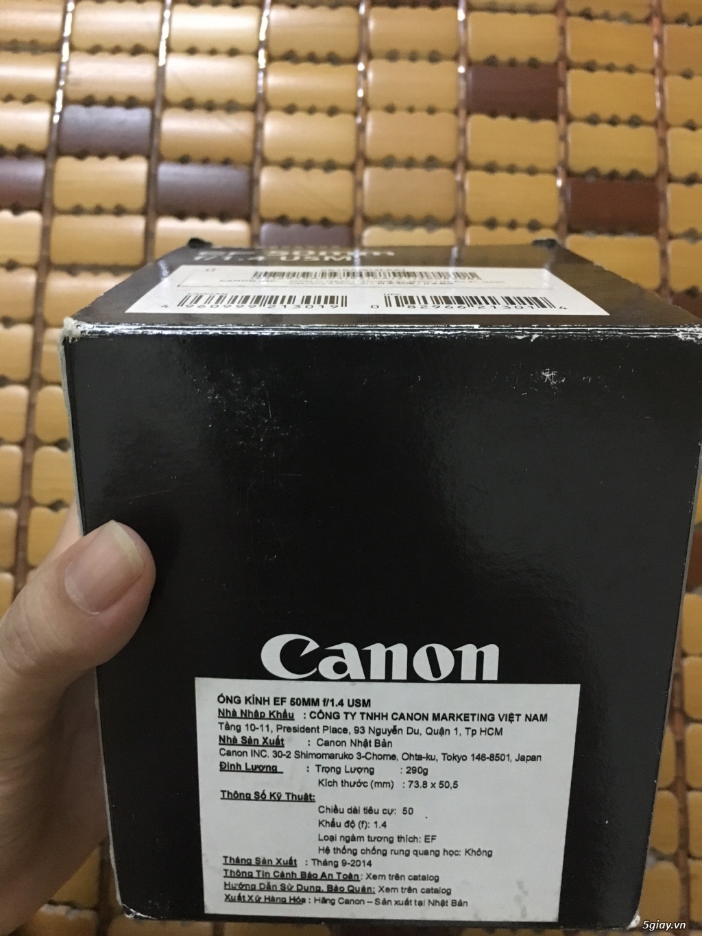 Lens Canon 50mm f/1.4 chính hãng còn bảo hành 1 năm - 1