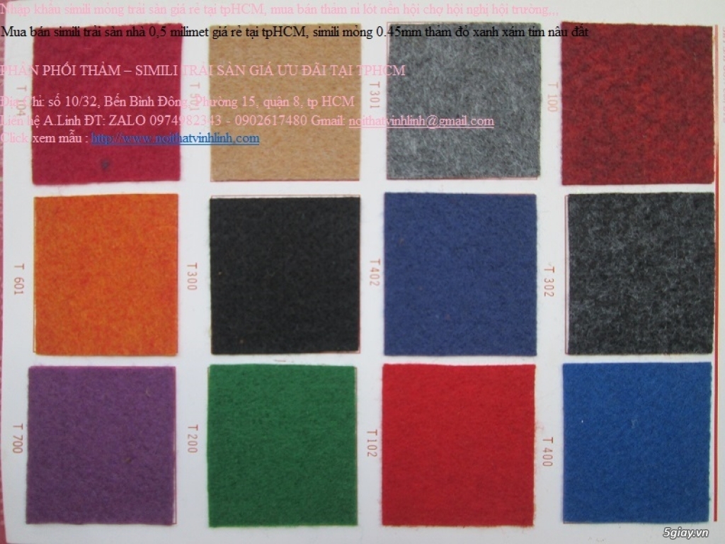 Mua bán simili trải sàn nhà 0,5 milimet giá rẻ tại tpHCM, simili mỏng