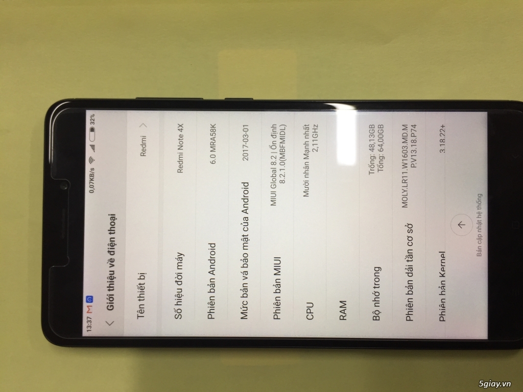 Cần Bán: xiaomi redmi note 4x 64GB màu đen như mới [Fullbox] - 2