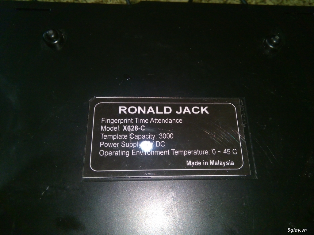 Bán máy chấm công vân tay Ronald Jack X628C, do Cty nâng cấp. - 2