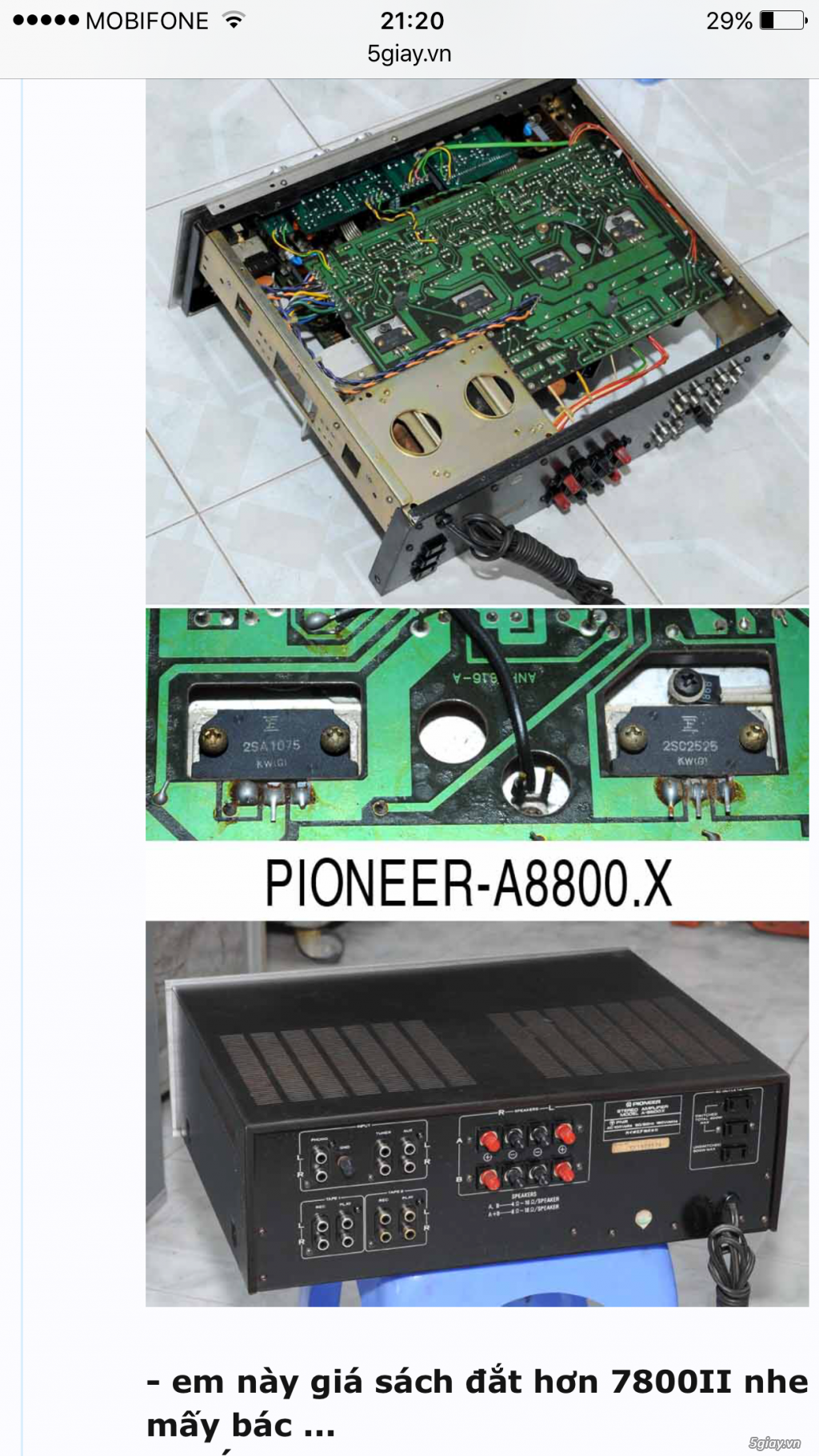 Cần bán ampli pioneer A-8800X