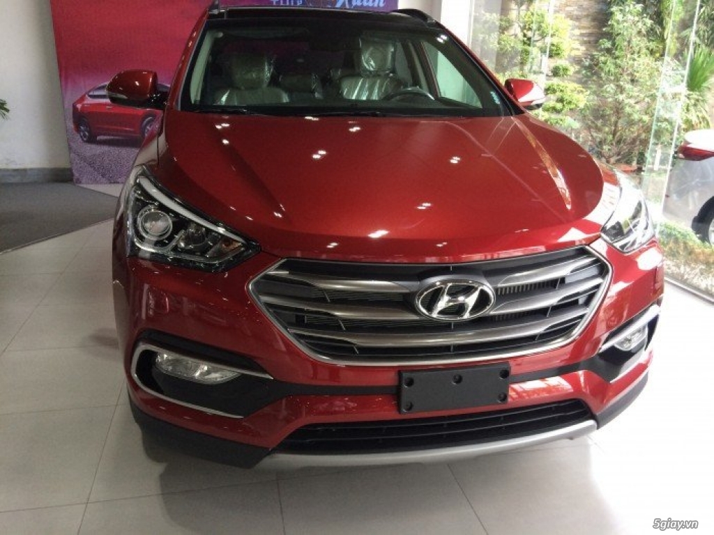 Hyundai SantaFe màu đỏ gía cạnh tranh - 3