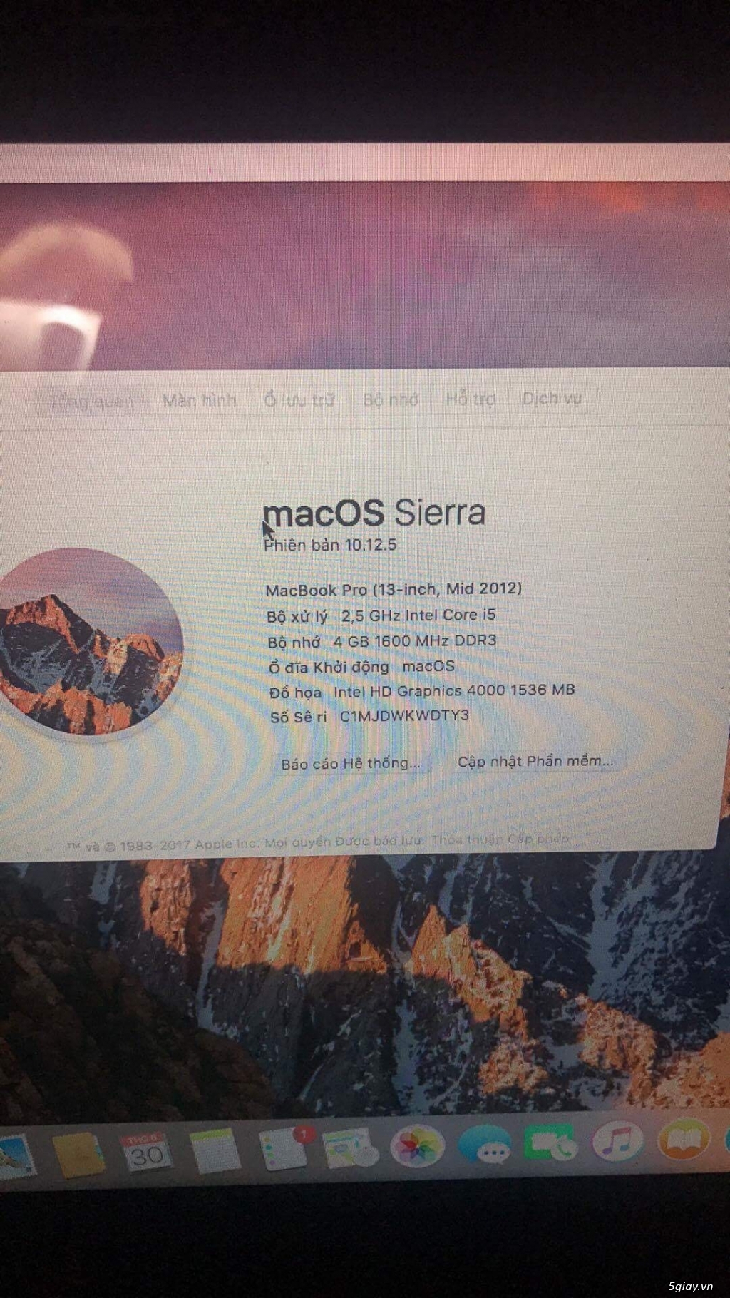 8tr888k Thanh lý Macbook Pro 13 Mid 2012 - 4