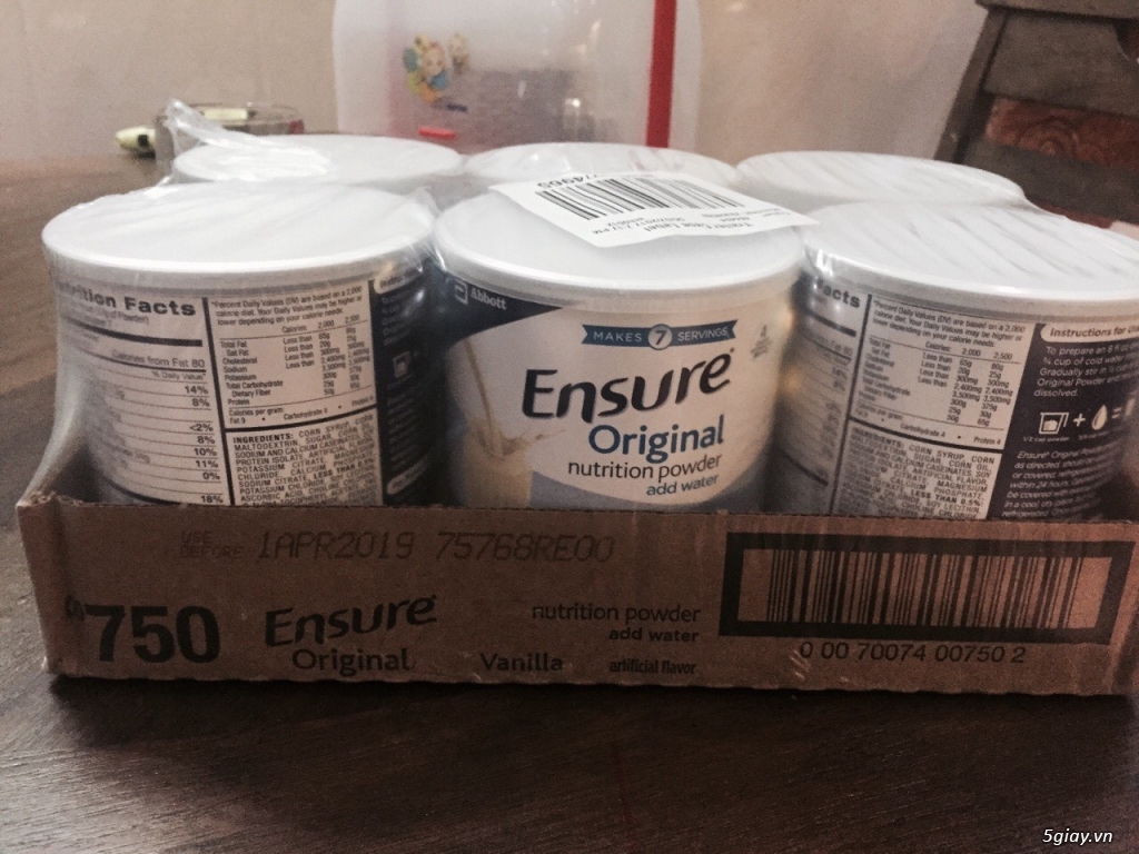 SỮA BỘT ENSURE MỸ  275K/Lon