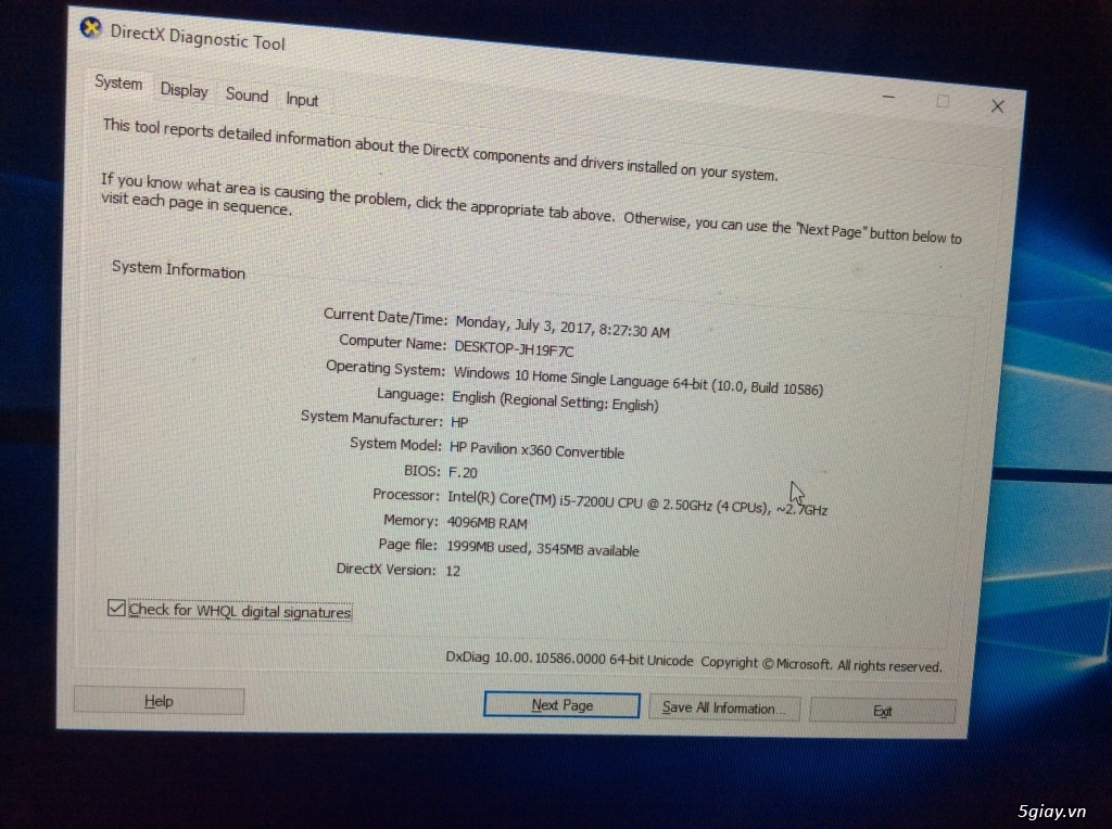 Laptop HP PavilionX360 13-u107TU_I5 7200U bảo hành phong vũ đến 2/2018 - 4