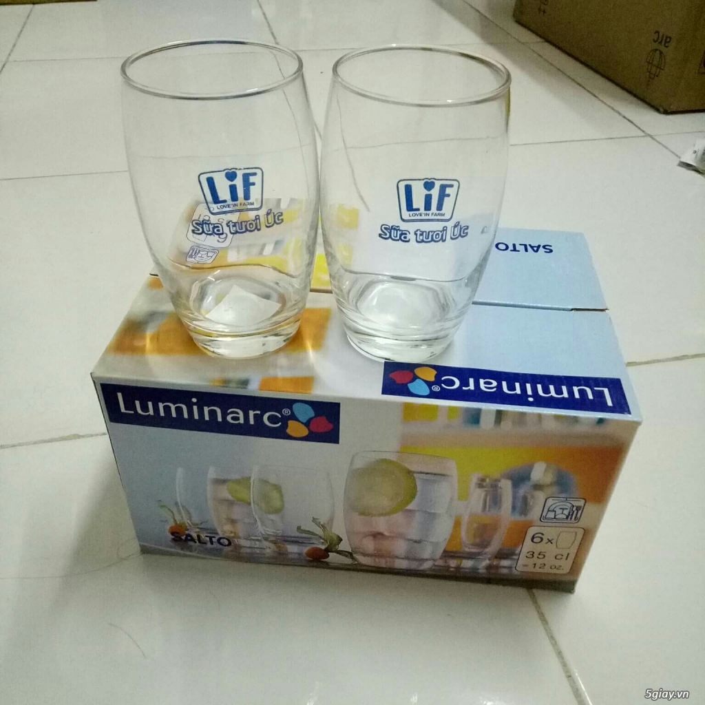 Bộ ly thủy tinh LUMINARC hàng khuyến mãi chất lượng
