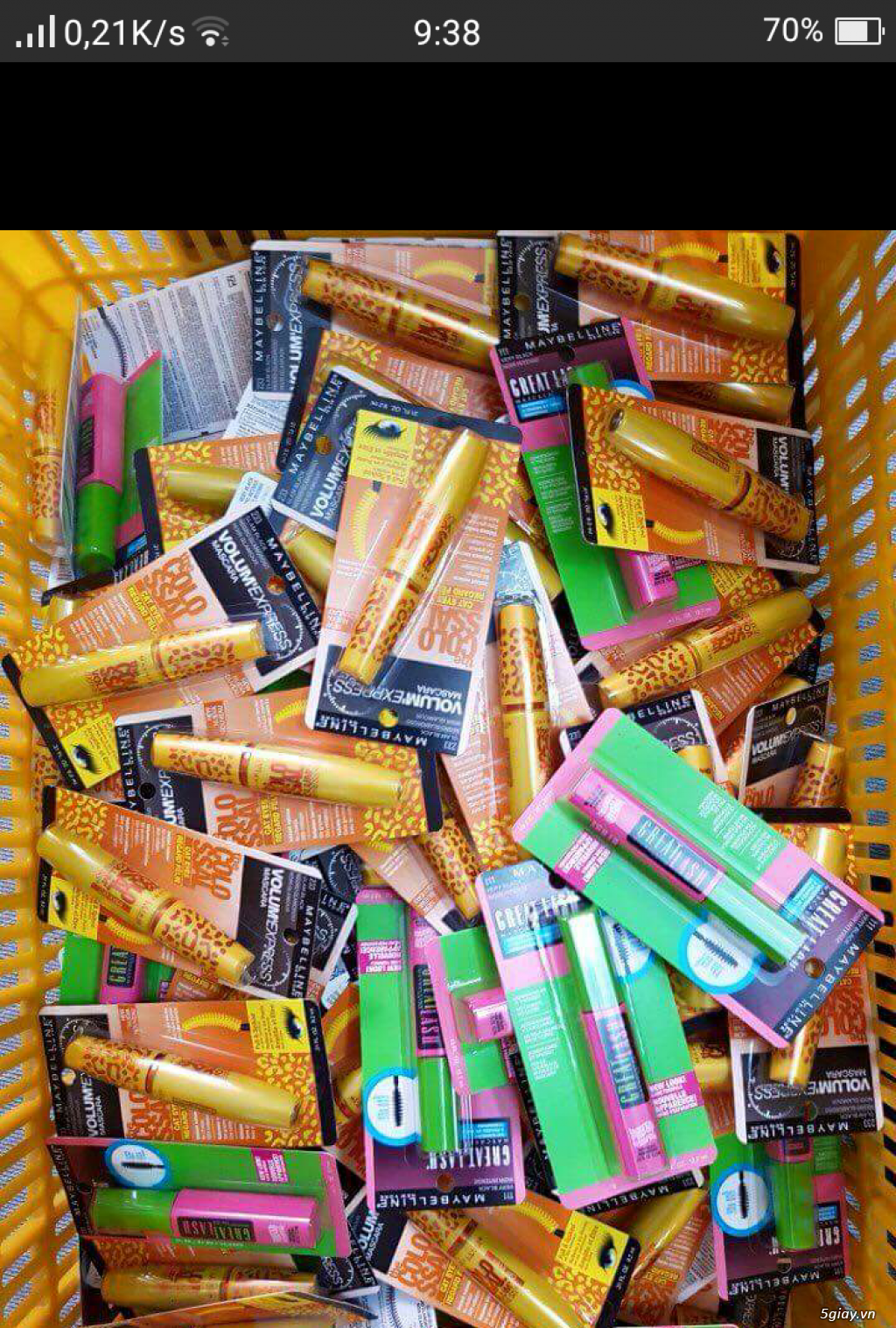 Marcara Maybelline Mỹ khuyến mãi