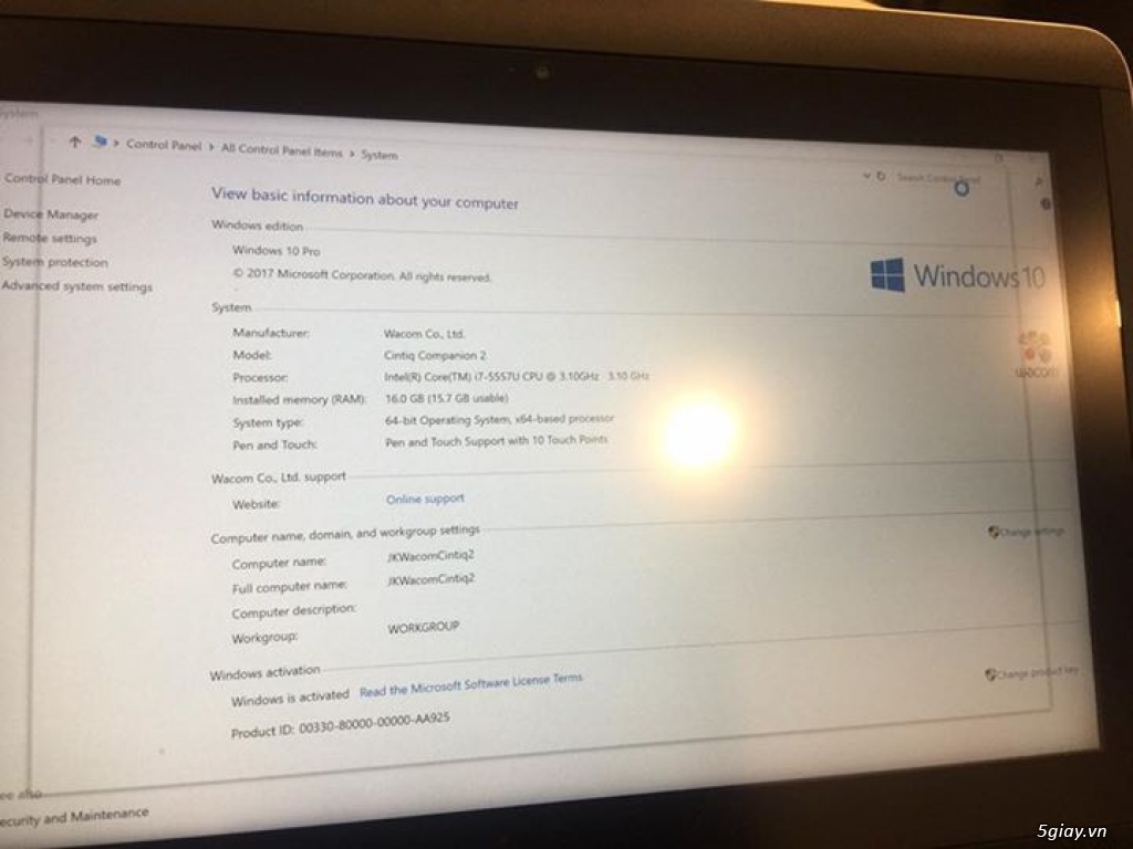 HCM - Cần bán: Wacom Cintiq Companion 2 - Max Option