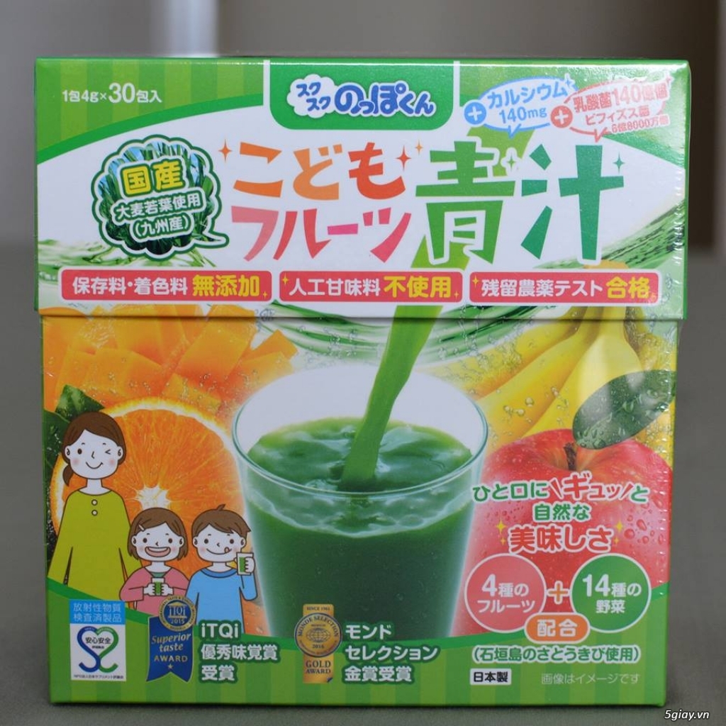 Bột rau xanh trái cây Aojiru - 4