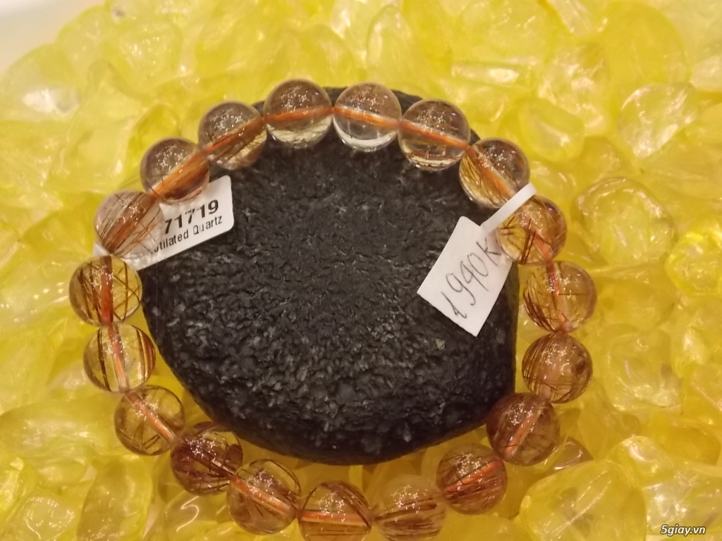 VÒNG ĐÁ PHONG THỦY ĐEO TAY THẠCH ANH TÓC ĐỎ - 3