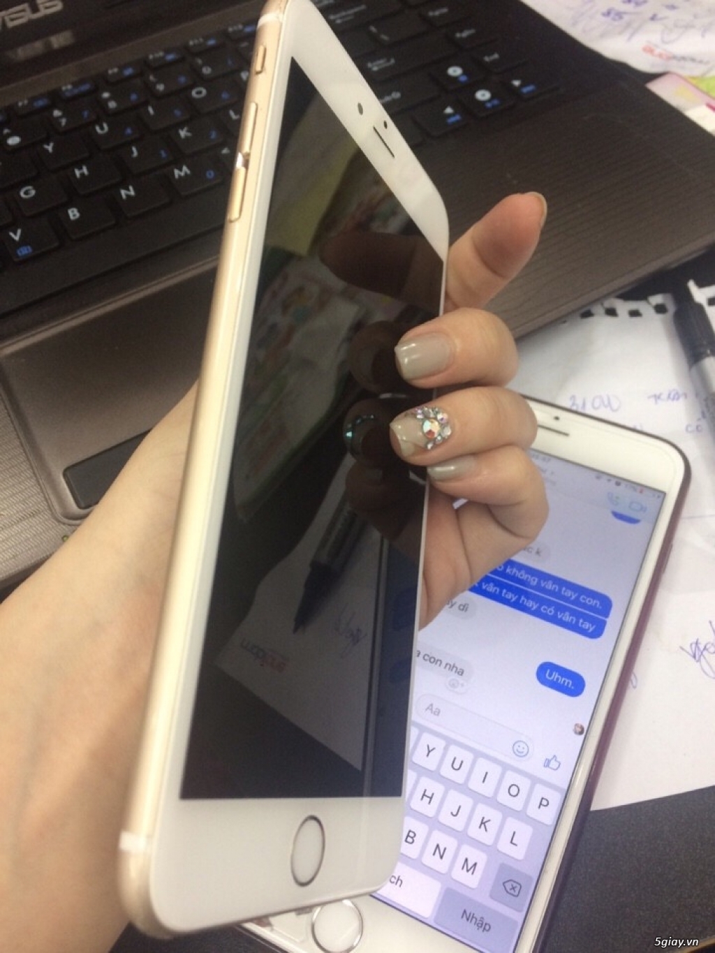 ip6 plus 16g quoc te, k vân tay