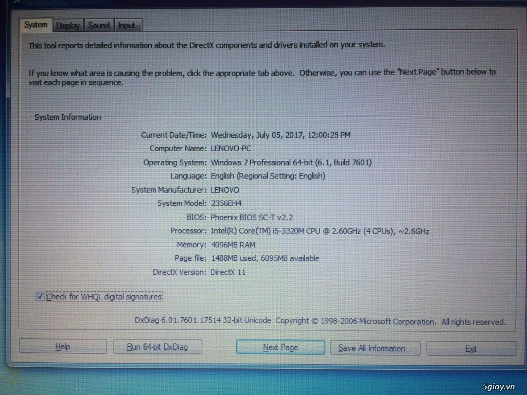 laptop lenovo t430s core i5 ram 4g hdd vga - 3