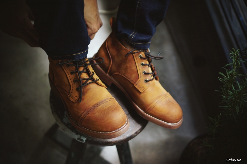 Giày biker nam - Vintage shoes - Boot leather - Hồ Chí Minh - 1